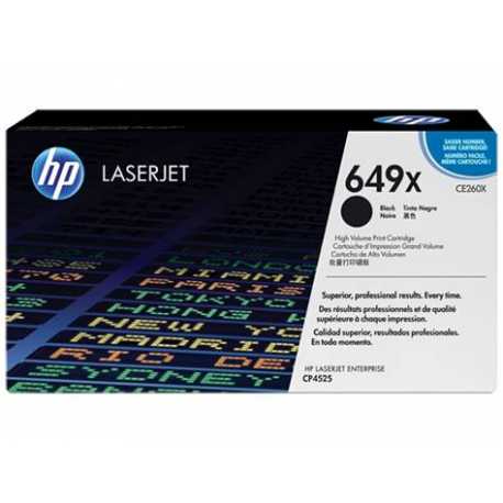 HP 649X Yüksek Kapasiteli Siyah Orijinal LaserJet Toner Kartuşu CE260X